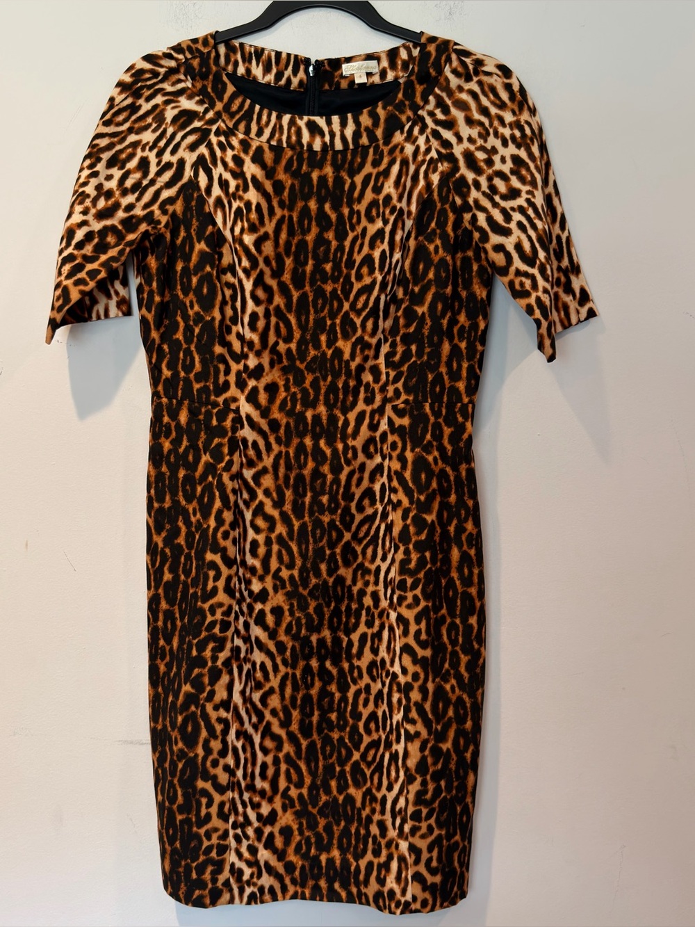 Shoshanna Women's Leopard Print Sheath Mini Dress - Brown - Picture 2 of 6